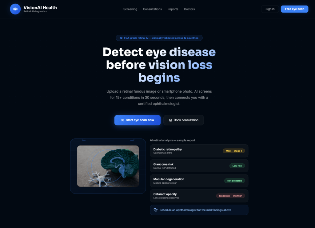 AI-Powered Eye Disease Detection & Ophthalmology Consultation Platform