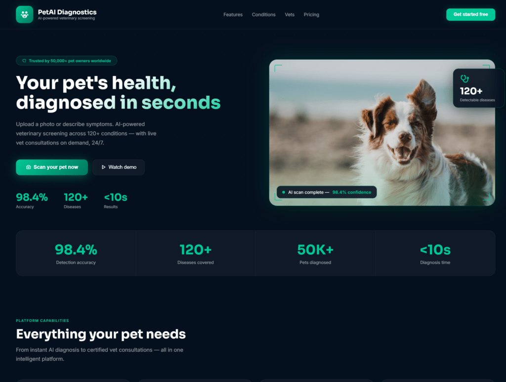 AI-Powered Pet Disease Detection System