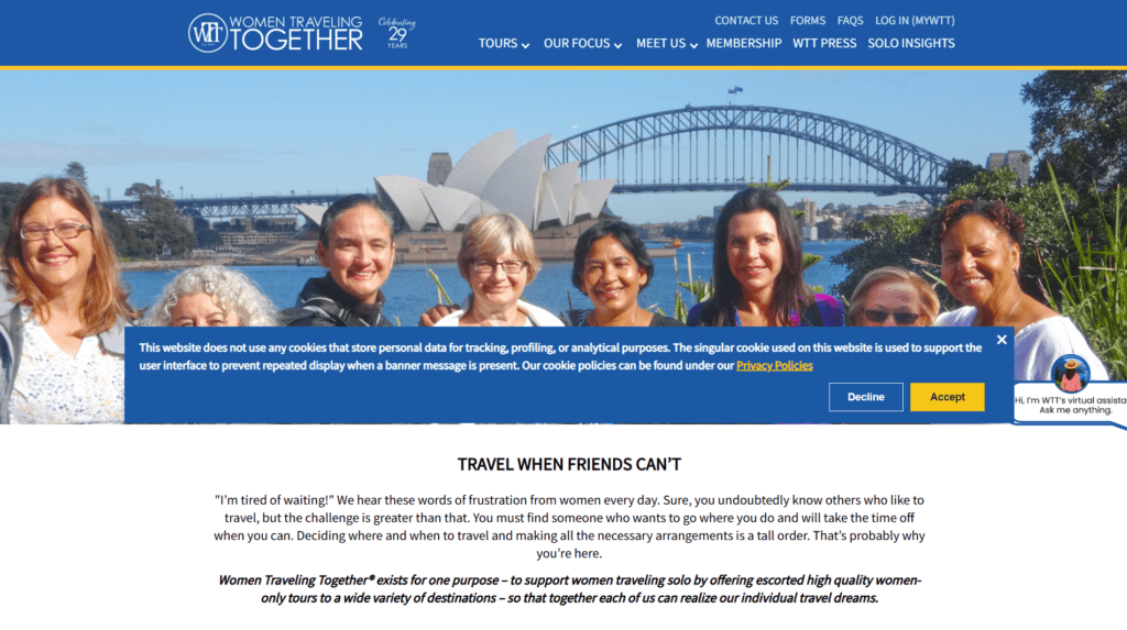 Women Traveling Together – Women-Only Travel & Tour Booking Platform